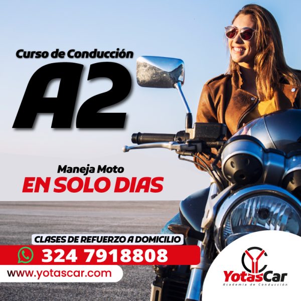 Curso de conducción A2 en Bogotá Licencia para moto